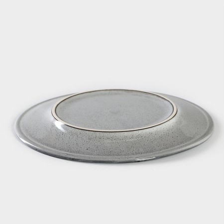 Porcelain plate nebbia, d = 20 cm, color gray mix-2