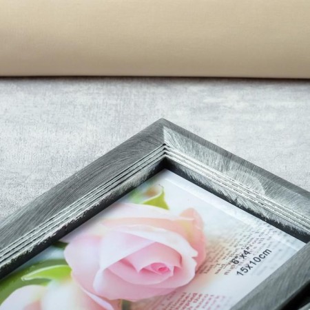 Photo frame plastic in 6 photos 10x15 cm "Bud" silver 52x32 cm-2