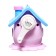 Mechanical sharpener with a container, 5 types of sharpening, lilac house