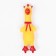 Brying toy "Rooster" for dogs, 16 cm, yellow