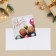 Mini-postcard "New Year's balls", 7 x 7 cm, New Year