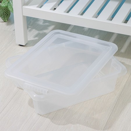 Storage container with Porter lid, 8 l, 43 × 31.5 × 11 cm, the color is transparent-3