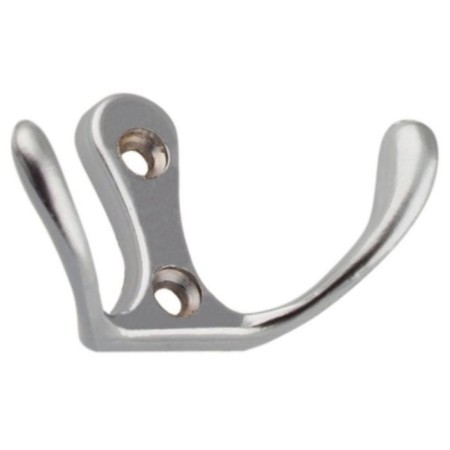 Hook 04.11.07 "double" small, silver color
