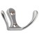 Hook 04.11.07 "double" small, silver color