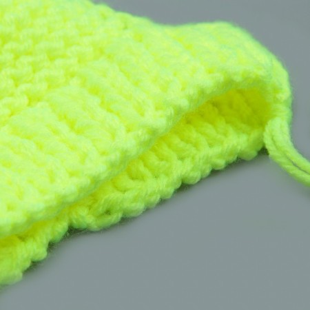 Knitted hat for dogs, with pompom, m-l (head volume 28 cm, height 9 cm), mix-6