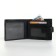 Male purse on the button, black color
