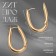 Earrings Metal "Bohemia" Divine Arph, Color Gold