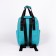 A backpack - a youth bag of textiles with a zipper, 3 pockets, Textura, Biryuzovoy color
