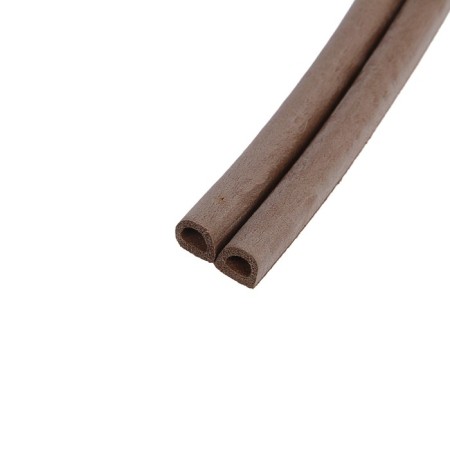 Rubber tundra seal, profile d, size 9x8 mm, brown, in package 6 m-1