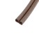 Rubber tundra seal, profile d, size 9x8 mm, brown, in package 6 m