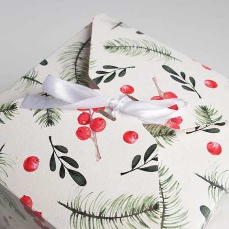 Folding box "New Year", 18 x 18 x 18 cm, new year-4