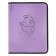 A4+, 600 μm lightning folder, Erichkrause "Manga Faces" 251x330x30mm, plastic, zipper around, purple, mix