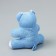 Body washcloth children's share "Mishutka", sisal, blue color