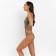 Female set (top, panties) color green, size 42-44