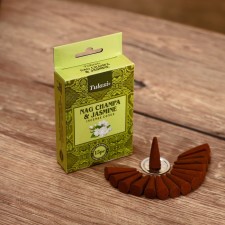 Благовония NAG CHAMPA "Tulasi" 15 аромаконусов Жасмин