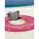 Pareo and beach rug "Pink Donut", D = 150 cm