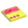 Block with a sticky edge paper 75x75 mm, Erichkrause "Neon", 100 sheets, yellow