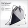 Shoe bag on the lace, Textura, colorful/gray color