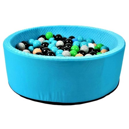 A set of balls 150 pcs, colors: turquoise, gray, white, black, light green, beige, ball diameter - 7.5 cm-7