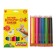 Pencils of 18 flowers "Kalyak-Malyak" washed, with an eraser, trihedral, plastic case