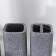 A set of accessories for the Granit bathroom, 4 items (350 ml dispenser, soap dish, 2 glasses), Gray color