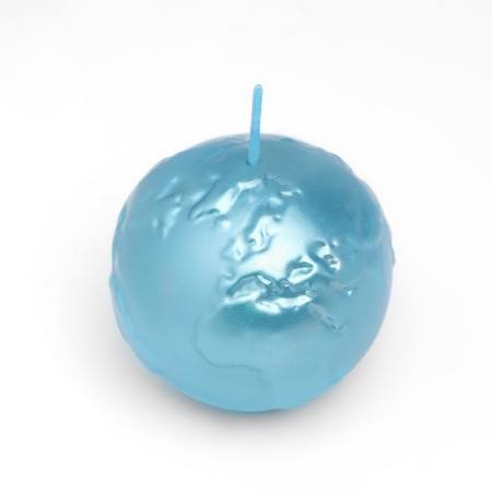 Figure candle "Ball. Planet", 6x5.5 cm, turquoise-2