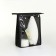 Cosmetic bag with lightning, black color