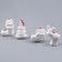 A set of Christmas tree decorations for coloring, 4 pcs. "Shine" with a suspension, brush
