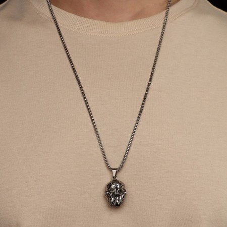 Coop "Skull" Siamese, color black silver, l = 70 cm-1