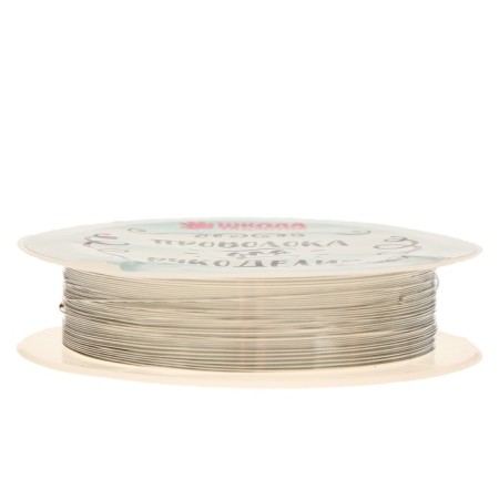 Wire for beadwork, diameter: 0.3 mm, length: 10 m, silver color-1