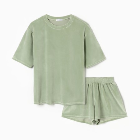 Women's costume (T -shirt and shorts) KAFTAN PLUSHY p. 48-50, green-4