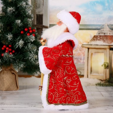 Santa Claus "The Staff with the Crystal" moves, 38 cm, red-1