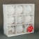 Set of balls plastic D-6 cm, 9 pcs "snow frost" white