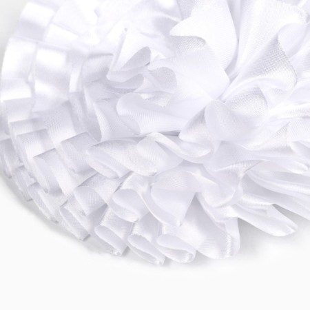 Outlet. Bant for hair on elastic band, white, 11 cm, kitty Marie-1