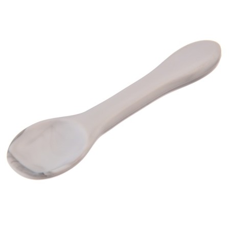 Spoon for nursery for feeding silicone, white color-1