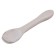 Spoon for nursery for feeding silicone, white color