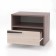 Bedside table, 460x333x400, shimo dark/shimo light