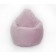 Mear-pear chair, size 90x70 cm, pink color, velor