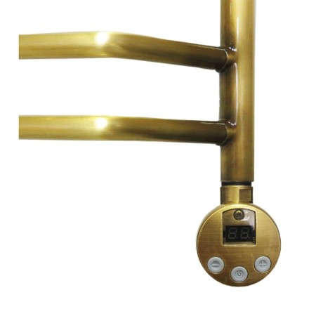 Domoterm electric heated towel rail "Laura", 500 x 700 mm, 5 crossbars, right, bronze-1