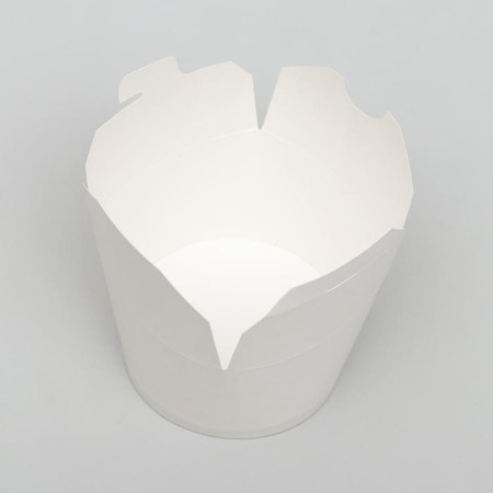 Lapshi container "wok", white, 0.45 liters-1