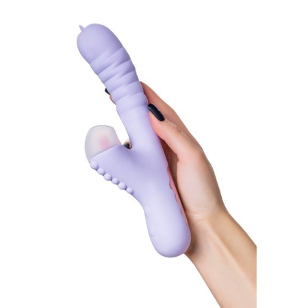 Vibrator with up & down jos spinny, 23 cm, silicone, purple color-9