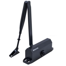 Доводчик дверной "БУЛАТ" ДД 502/3 A-B, 40-65 кг, цвет черный