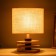Table lamp "Carter" 1x40W E27 Light wood 12x25x33.5cm