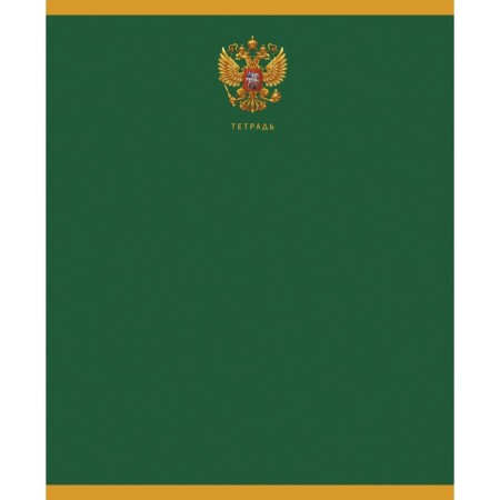 Notebook of 48 sheets in the line on the scraper, state symbol, coated cardboard, mix-4
