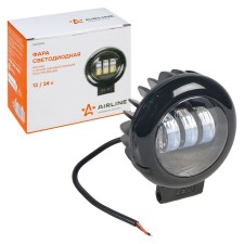 Farah LED round AIRLINE, Clear Light Border, 27W, 115x145x65, 12/24V