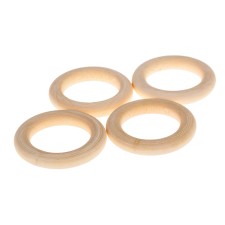 Wooden rings d = 40 mm (set 4 pcs) without coating