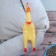 The squeak of the "thoughtful chicken XL" for dogs, 41 cm, yellow