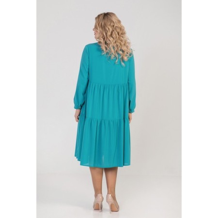 Female dress, size 54, turquoise color-5