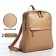 Women's backpack made of artificial leather with lightning, 1 pocket, beige color