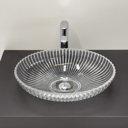 Haller shell COMFORTY CF24001, glass, oval, transparent glass, 51 cm-1